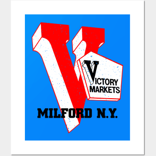 Victory Market Former Milford NY Grocery Store Logo Posters and Art